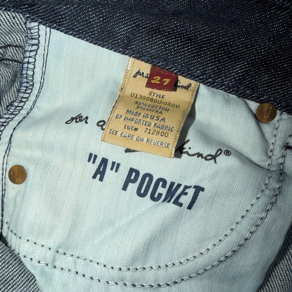 7 For All Mankind Denim Jeans A pocket - Picture 5 of 5